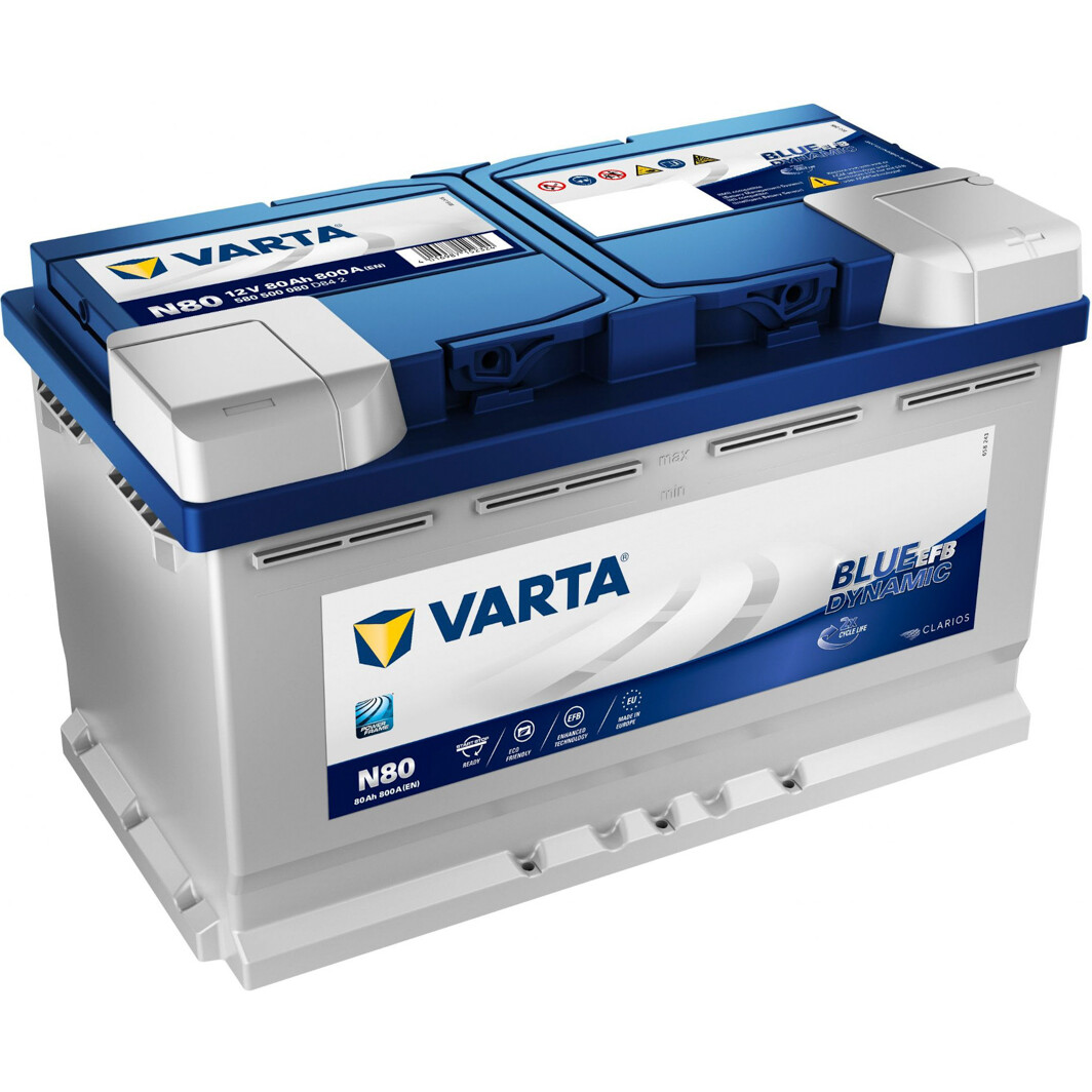 Акумулятор Varta 6 CT-80-R Blue Dynamic EFB